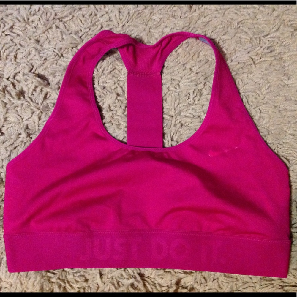 Nike dri fit sports bra.